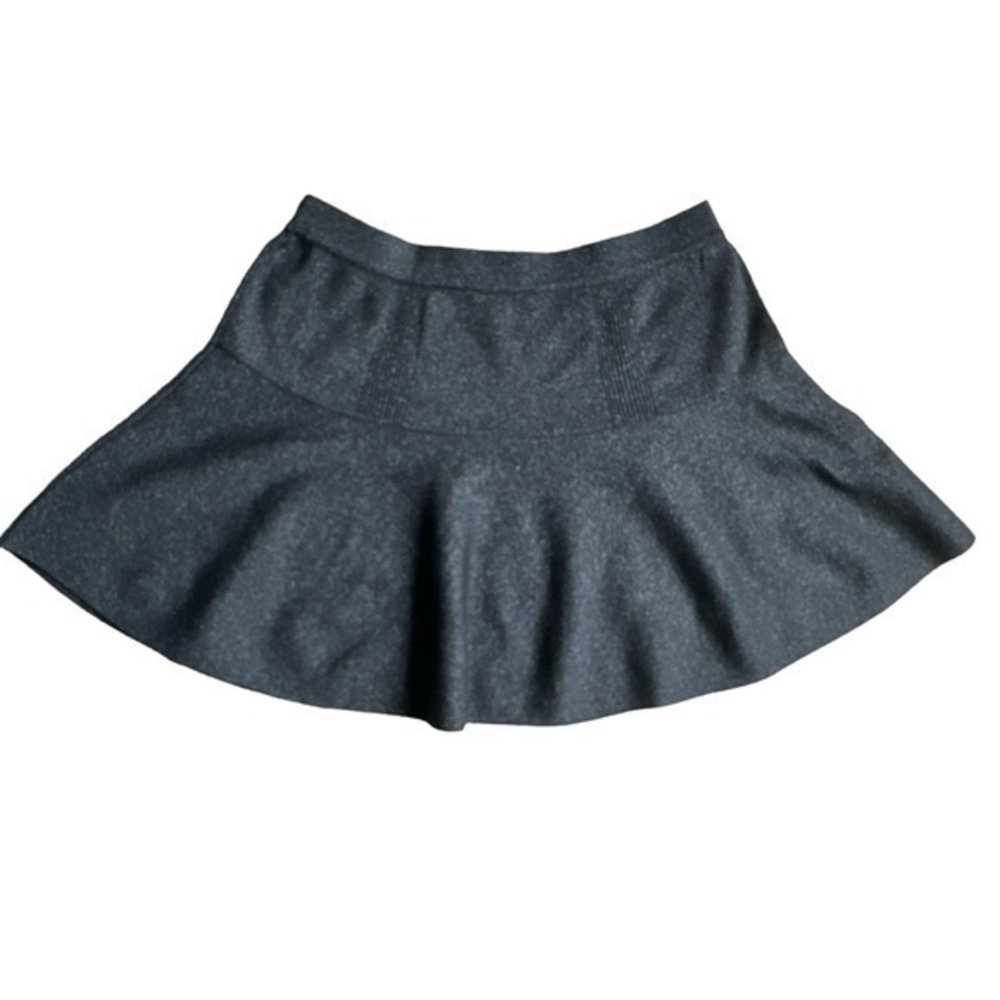 Candies, size Medium, black with silver metallic sparkle stretch skirt